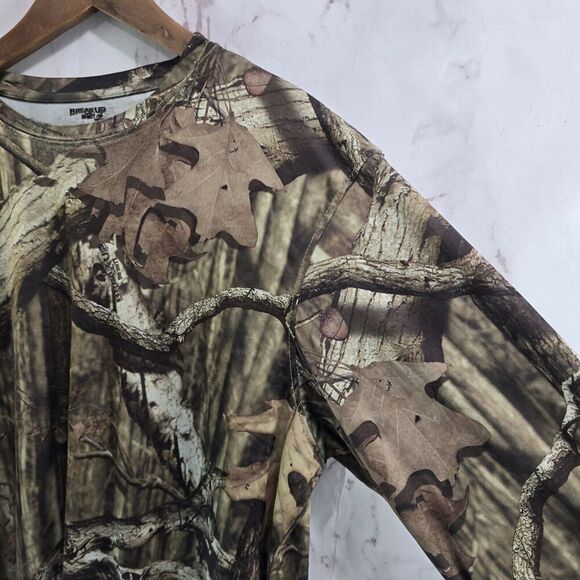 Mossy Oak Shirt Mens Large Camo Break Up Infinity Long Active Wicking Quick Dry - Picture 9 of 10